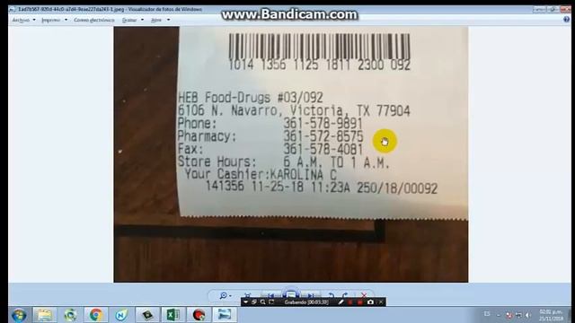 LV2 TRANSCRIBE INFORMATION FROM A RECEIP (H-E-B) смотреть онлайн