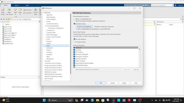 Installing MATLAB R2023a Documentation смотреть онлайн