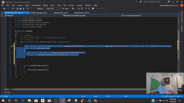 Radial Circular Progress Bar in WPF смотреть онлайн