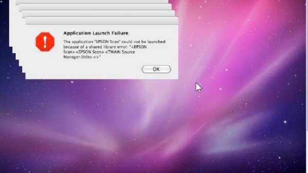 mac os x crazy error