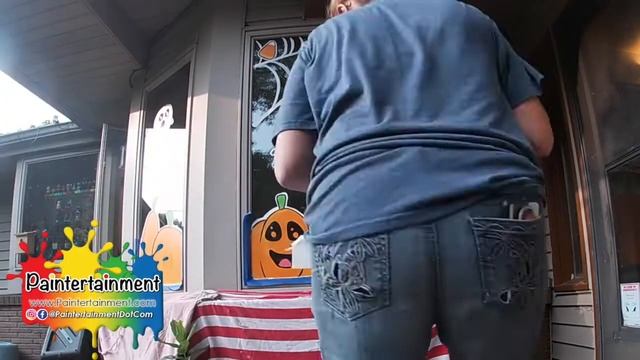 Halloween Window Painting смотреть онлайн