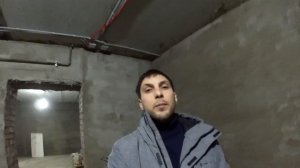 Слои по 10см. Оштукатуривание подвала.