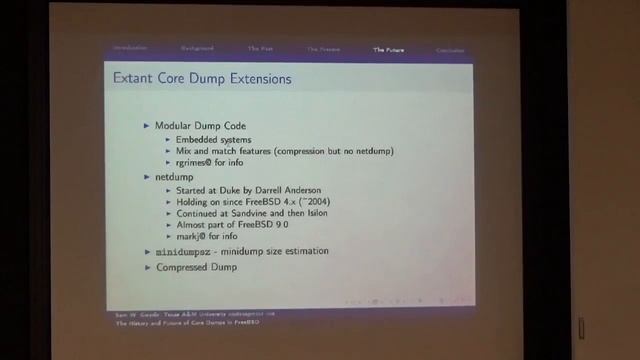 P04B: The History and Future of Core Dumps in FreeBSD - Sam Gwydir смотреть онлайн