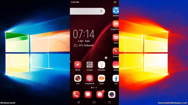 Ubah desktop android menjadi windows 10... смотреть онлайн