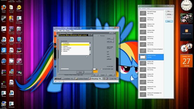 Windows 95 Plus! in Virtual PC смотреть онлайн