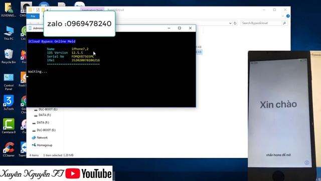 Tool Bypass Iremove iCloud New Fix Tắt Nguồn, Passcode Full Không Oder Seri - Dùng không giới hạn смотреть онлайн