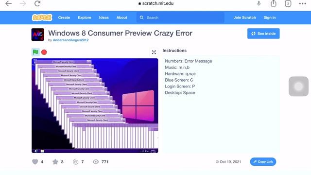 Windows 8 crazy error смотреть онлайн