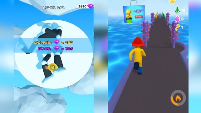 Tall Man Run | Giant Rush! - All Level Gameplay - LILU (iOS & Android) смотреть онлайн