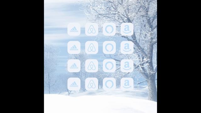 White Snowy Winter Iphone Icon Packs for iOS 14 Widgetsmith icons aestetic iOS 15 icons aesthetic смотреть онлайн