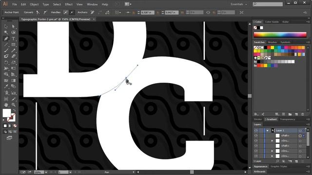 Illustrator Typography Poster Design | Typography in Illustrator смотреть онлайн