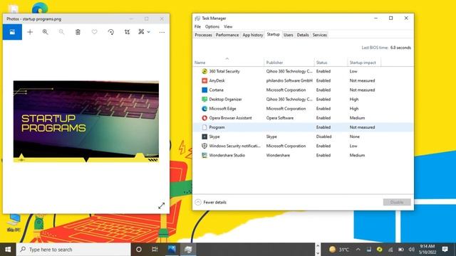 How to disable and Enable startup programs in Windows 10 смотреть онлайн