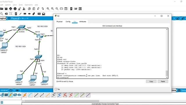 How to configure ACL Standard in Cisco Packet Tracer смотреть онлайн