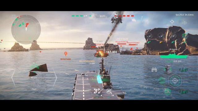 JS Izumo. Full MI-30D MANTIS Demoplay - MODERN WARSHIPS смотреть онлайн