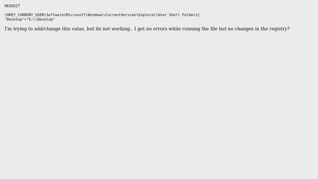 Registry add string value to regedit via reg file смотреть онлайн