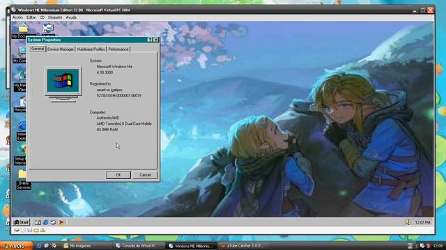 Windows ME Millenium Edition Virtual PC 2004 2007 смотреть онлайн