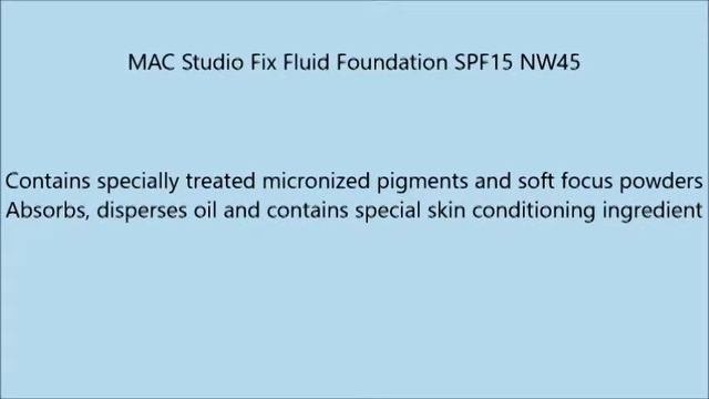 MAC Studio Fix Fluid Foundation SPF15 NW45 смотреть онлайн