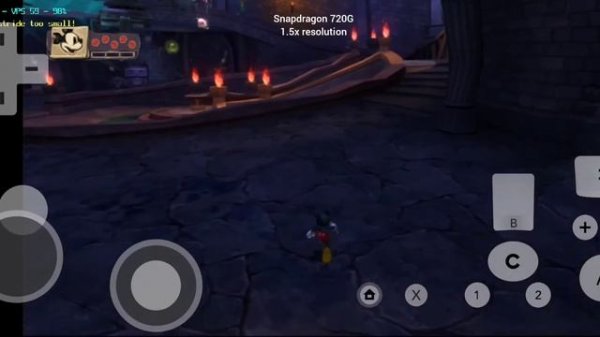 🐬Dolphin emulator android, Epic Mickey 1&2, Wii games Android, snapdragon 720G.