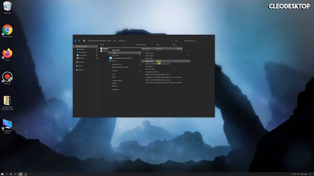 Dark Blue Alpha Theme and Icon For Windows10 November 2019 Update 1909 смотреть онлайн