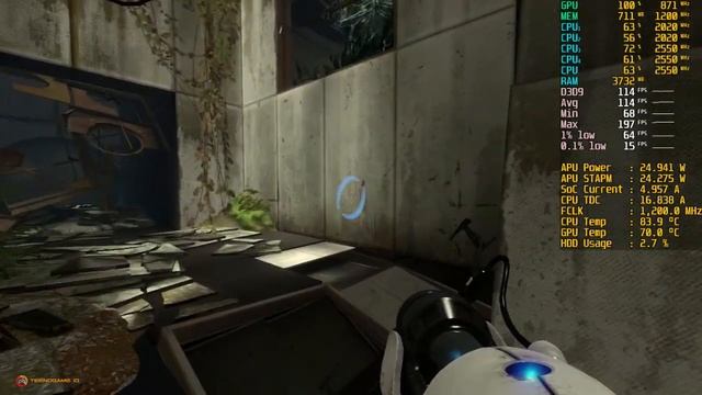 Portal 2 Gameplay | AMD Ryzen 3 3200U Vega 3 смотреть онлайн