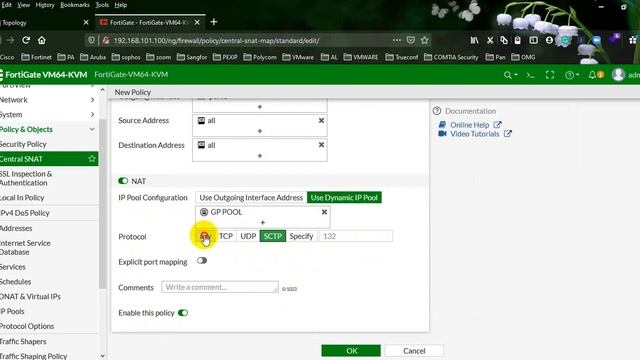 EP 05 Configure Central Source NAT in Policy base fortigate firewall. смотреть онлайн