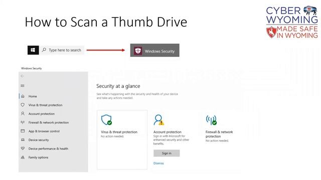 How to Scan a Thumb Drive Using Windows Defender смотреть онлайн