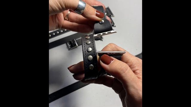 Leather double wrap band compatible with Apple watch 38 40 41 42 44 45 49 mm Handmade UA code 1820s смотреть онлайн