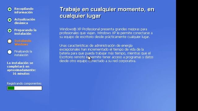 VMware 7 con EasyInstall instalando Windows XP Professional