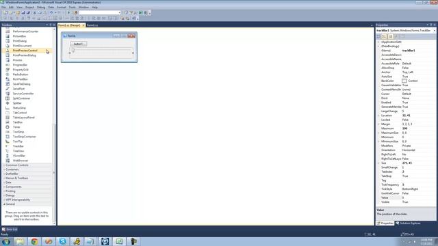 C# Beginners Tutorial - 108 - TrackBar and NumericUpDown Controls смотреть онлайн