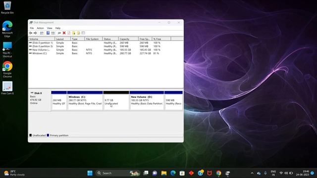 Disk Management Windows 11 Malayalam Tutorial смотреть онлайн