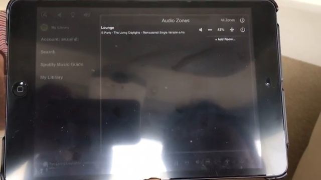 Automated Lifestyle - Navigating Spotify music library, select music zones on Touchscreen смотреть онлайн