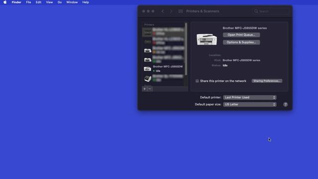 Install MFCJ5955DW on a wired network - Macintosh смотреть онлайн