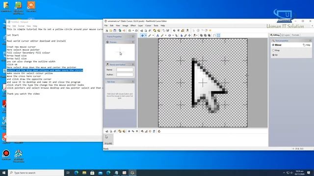 How To Get A Yellow Circle Around Your Mouse Cursor || Usman IT Solution || смотреть онлайн