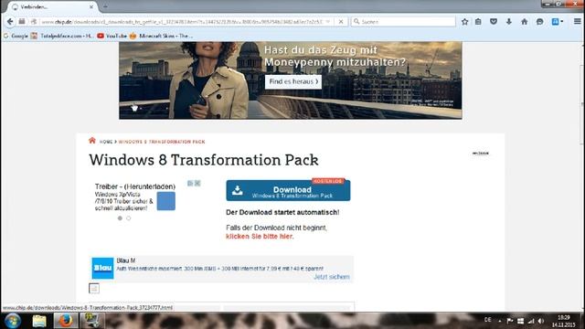 windows 8 transformation pack download смотреть онлайн