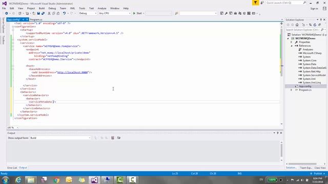 How to use MSMQ Binding in WCF смотреть онлайн