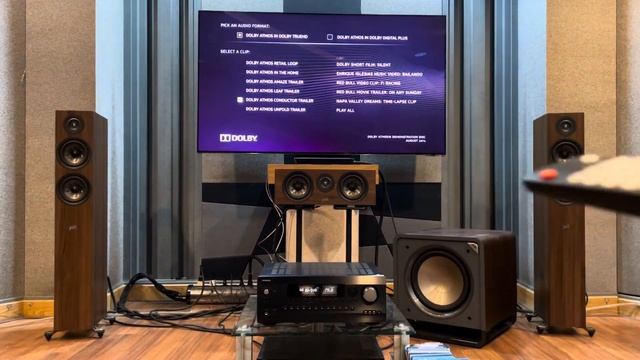 INTEGRA DRX-3.4 + Polk R Series /  Test Dolby Atmos Demonstration Disc 2014
