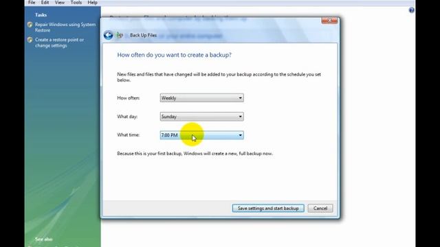 Windows Vista - 9 of 16 - File Back Up смотреть онлайн