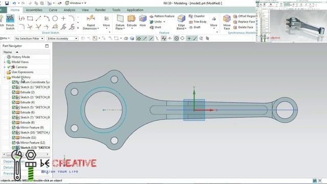UNIGRAPHICS NX || Radial Engine Animation & Design in UNIGRAPHICS / Mechanism & assembly #becreativ смотреть онлайн
