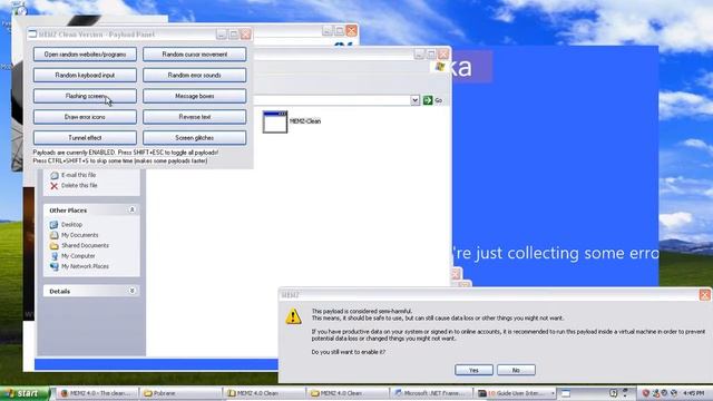 Destroying Windows xp with viruses and cmd! смотреть онлайн