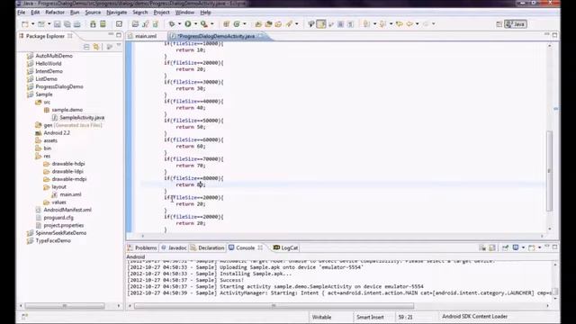Progress dialog in android смотреть онлайн