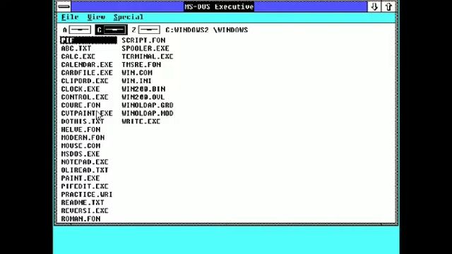 Microsoft Windows 1.01 DosBox смотреть онлайн
