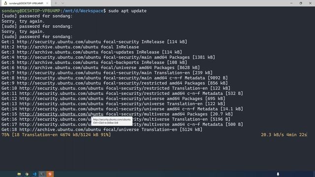 Update Packages Ubuntu | Lệnh update Ubuntu trên Windows смотреть онлайн