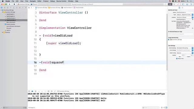 iOS SDK Functions in ObjectiveC смотреть онлайн