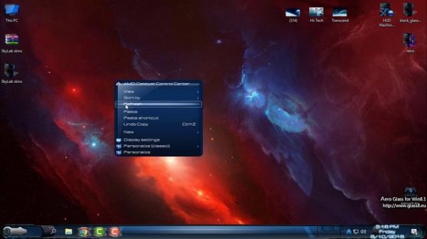 Windows 10 futuristic theme - Windows 10 custom theme SkyLab - WindowBlinds Premium theme