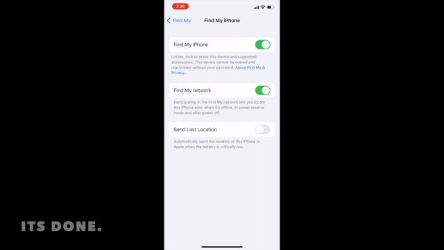 HOW TO ENABLE OR DISABLE FIND MY IPHONE IN IOS 16 (IPHONE)