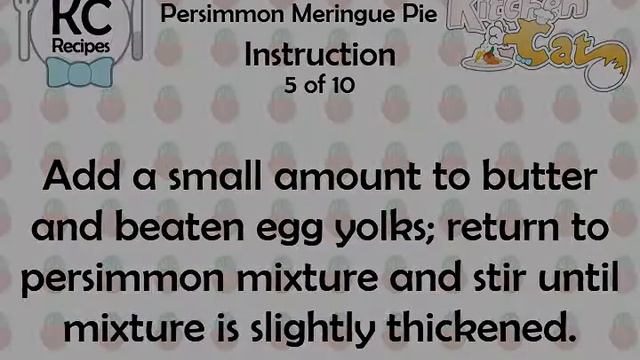 Persimmon Meringue Pie - Kitchen Cat смотреть онлайн