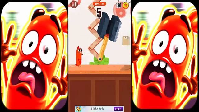 БЕГИ СОСИСКА БЕГИ #1 Опасное приключение сосиски на кухне Веселая игра Run Sausage Run смотреть онлайн