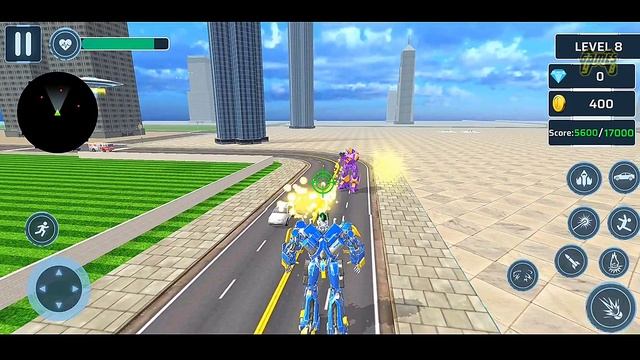 Optimus Car Robot Jet Transformation Game - Android iOS Gameplay смотреть онлайн