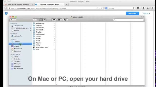 Dropbox Download Tutorial смотреть онлайн