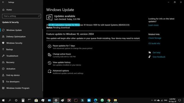 4GB Update windows 10 Feature 2004 Guide Part 1 смотреть онлайн
