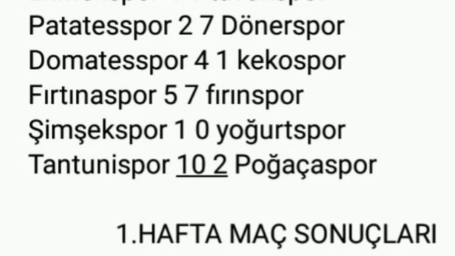 pro league soccer 1.hafta maç sonuçları смотреть онлайн